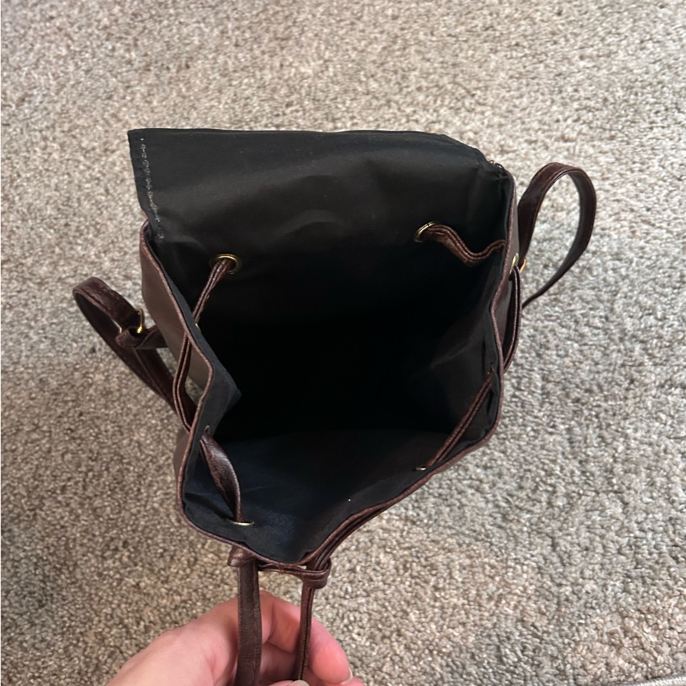 Small Brown Mini Back Pack - image 4